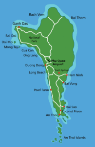 остров Фукуок во Вьетнаме - карта